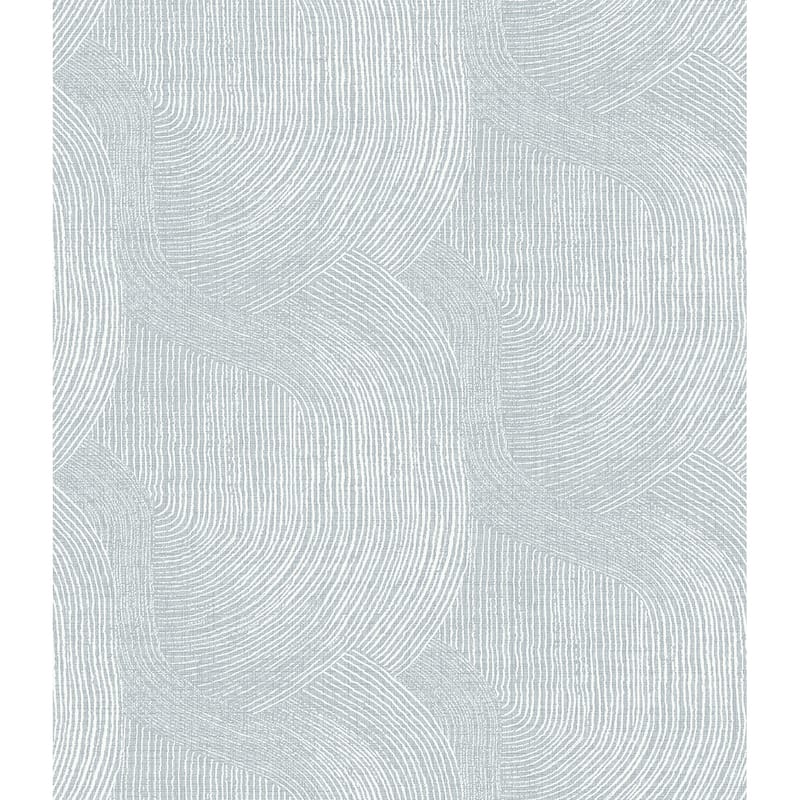 A-Street Prints Folly Light Blue Zen Swirls Wallpaper