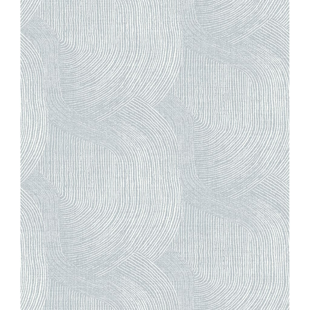 A-Street Prints Folly Light Blue Zen Swirls Wallpaper