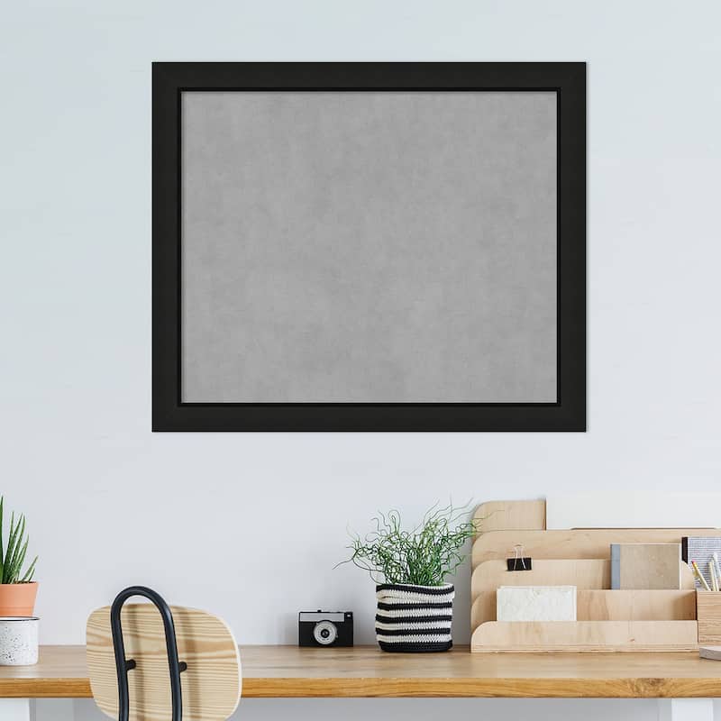 Amanti Art Midnight Black Narrow Framed Magnetic Board