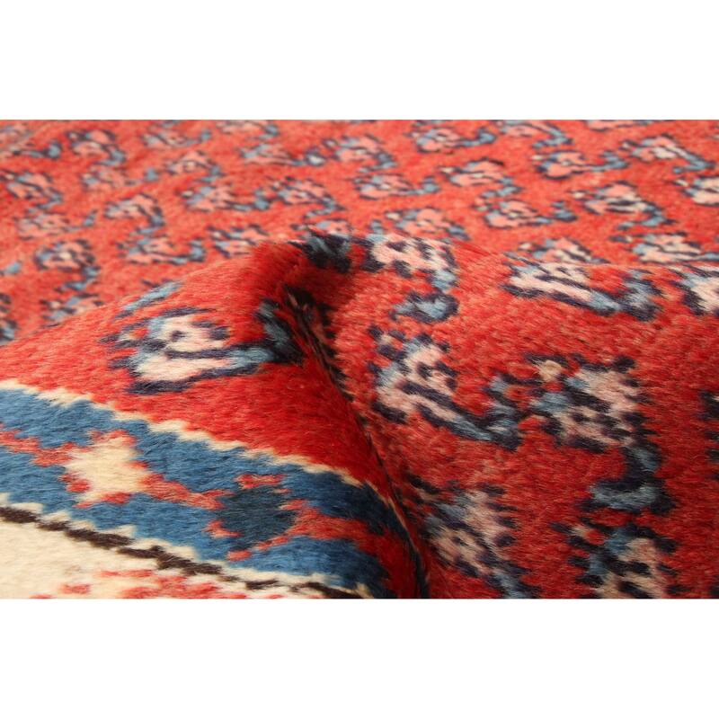 ECARPETGALLERY Hand-knotted Andelz Red Wool Rug - 3'3 x 10'3