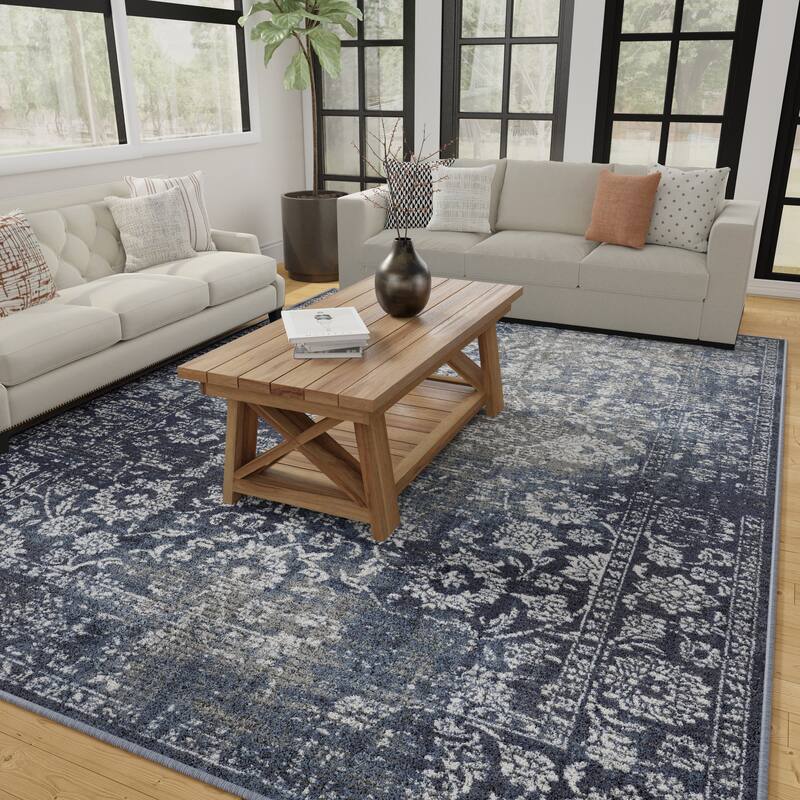 Loomaknoti Aysal Alazah Blue Area Rug