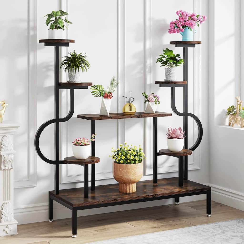 8-tier Metal Plant Stand Indoor for Multiple Plants