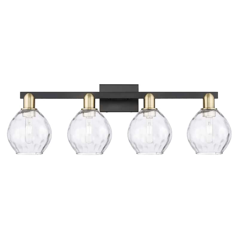 Innovations Lighting Endless Possibilities Arcadia - Waverly - 4 Light 33" Bath Vanity Light - Black Antique Brass