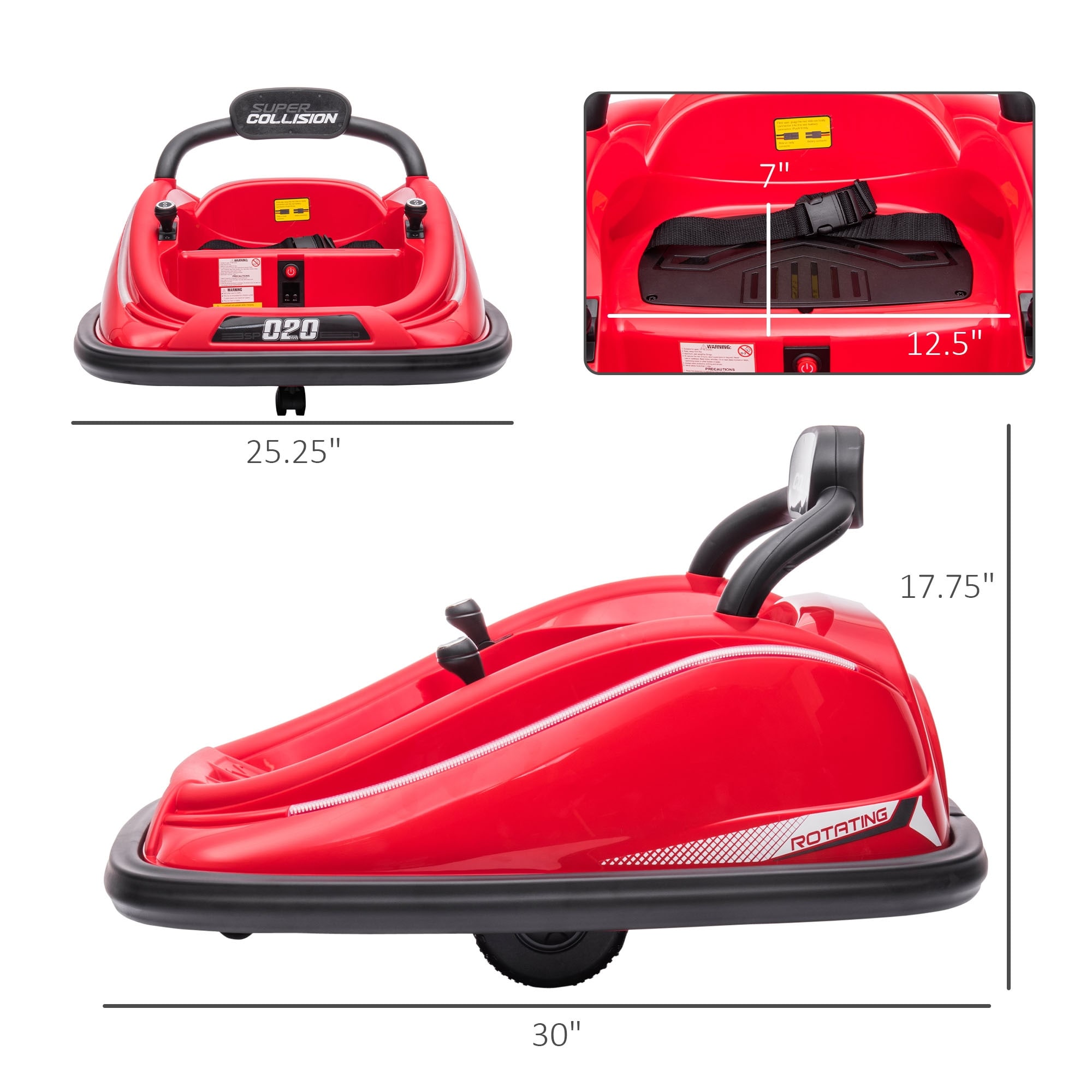 360-Degree 12V Electric Ride-On Toy - Exciting Adventures