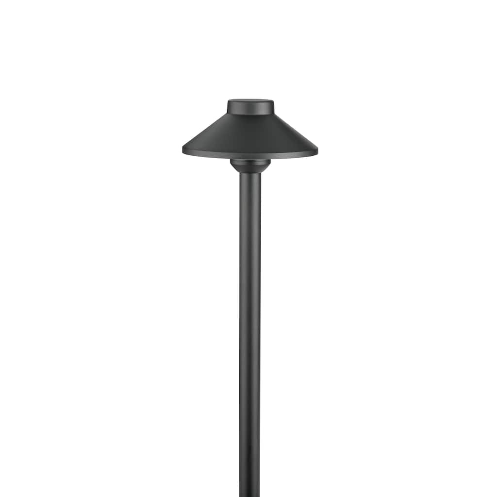 Kichler Lighting Stepped Dome (Drop-In) in Black Brass, Landscape Lighting, (19.25" x 6.13"), 15505BKB - 19.25