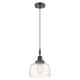 Option Clear Deco Swirl Shade / Matte Black
