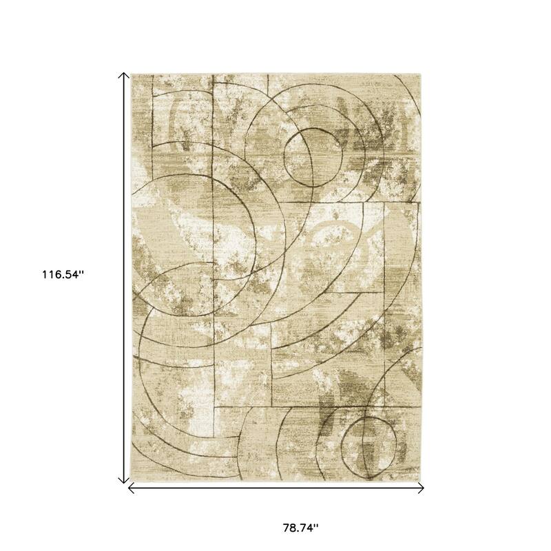 HomeRootsGeometric Modern Rectangle Area Rug