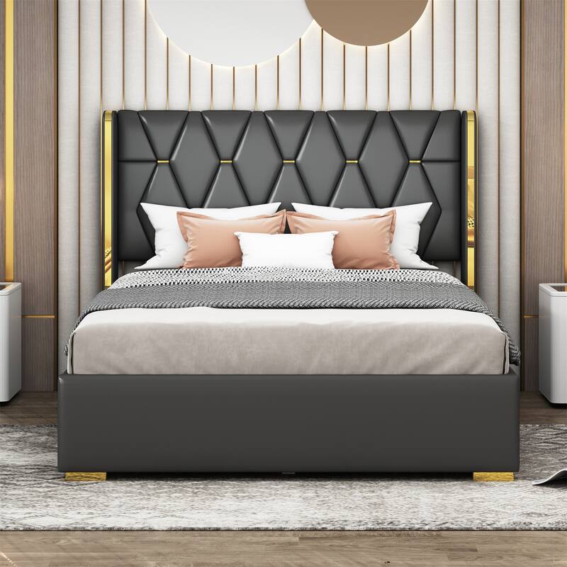 Full Size Upholstered Platform Bed