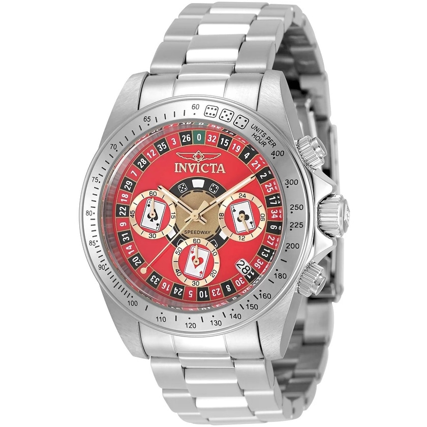 Invicta Men's 50494 Speedway Quartz VD53 Red Dial Watch