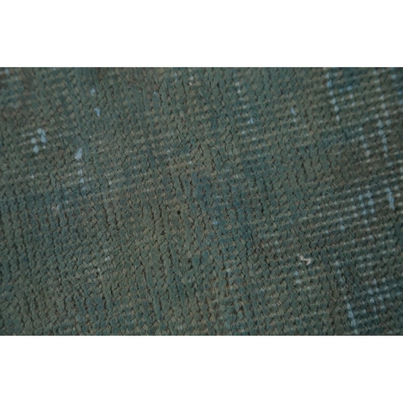 Blue Tabriz Persian Vintage Rug Oriental Handmade Wool Carpet - 9'8" x 12'9"