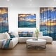 preview thumbnail 2 of 8, Exotic Tropical Beach at Sunset - Modern Seashore Canvas Art