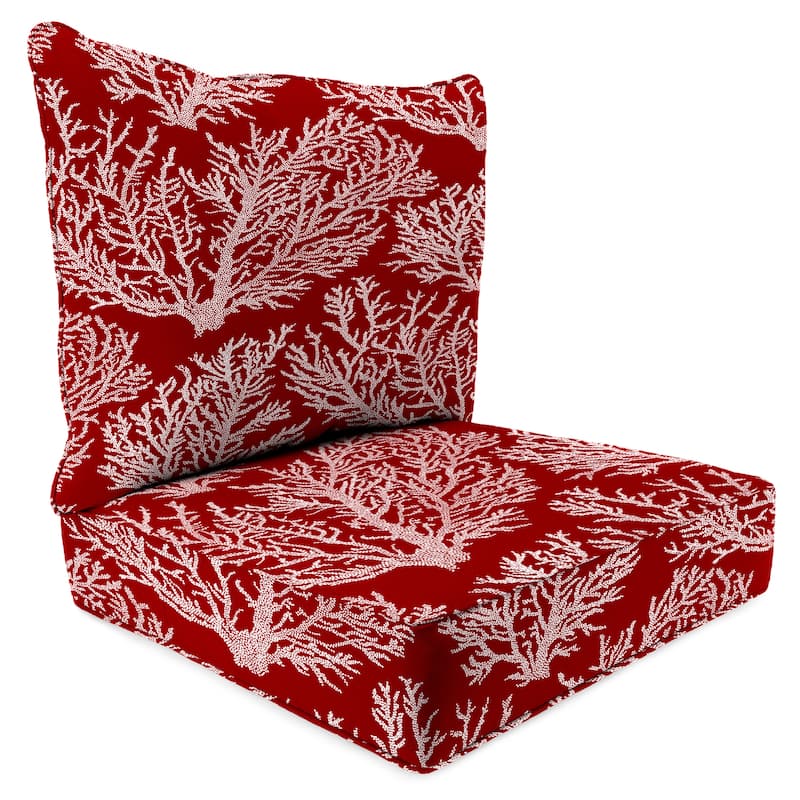 24" x 47" Outdoor Deep Seat Cushion Set with Welt - 46.5'' L x 24'' W x 6'' H