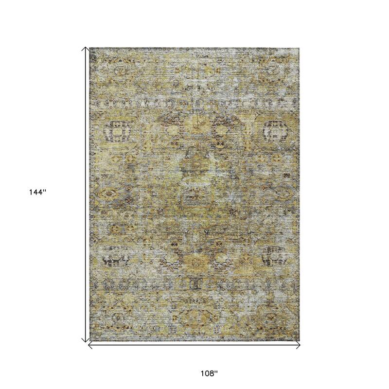 HomeRoots Floral Traditional Rectangle Outdoor Rug