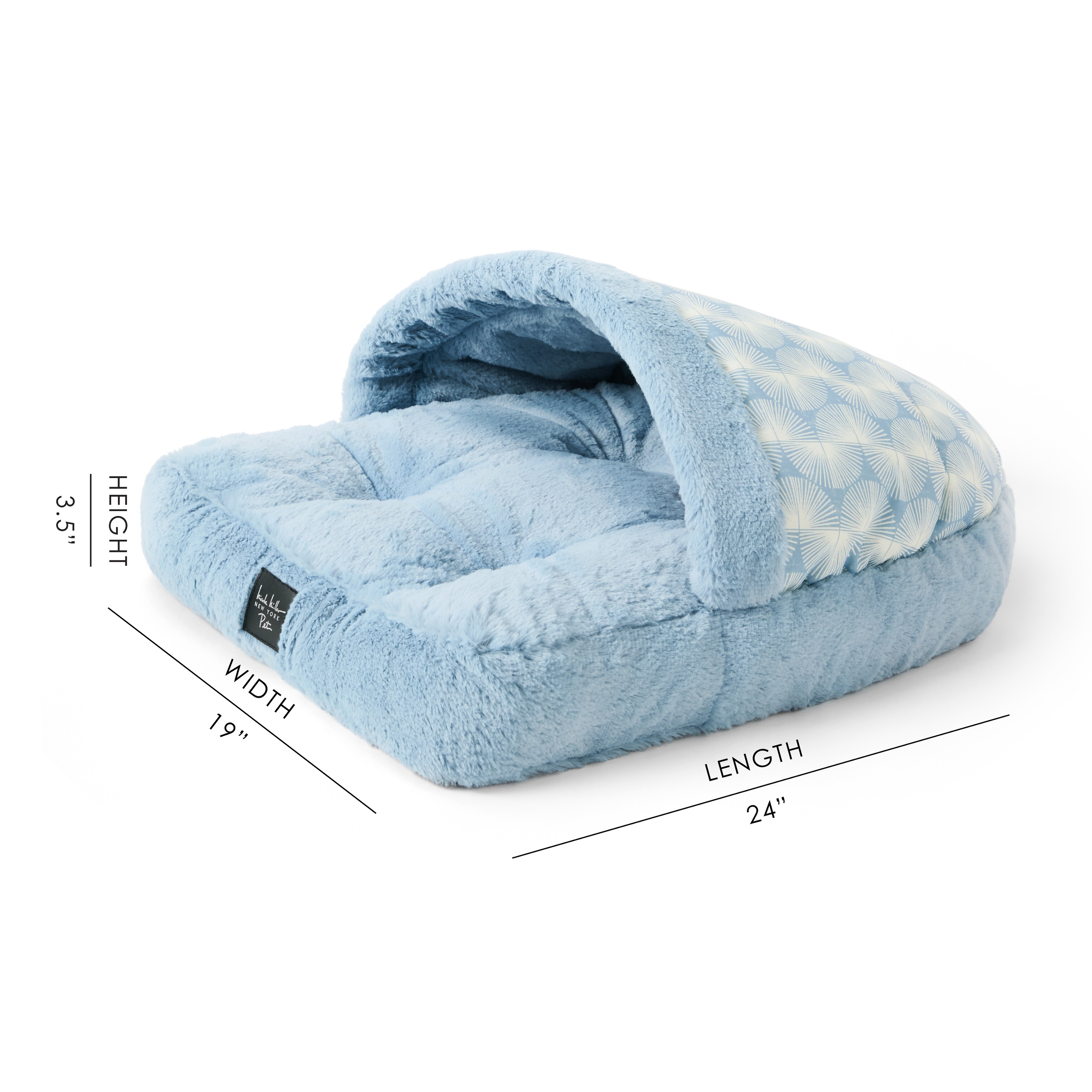 NICOLE MILLER NEW YORK PET Kendall Fluted Geo Cozy Slipper Cave