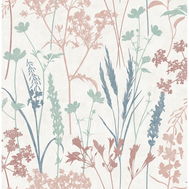 Fine Decor Nanette Pastel Botanical Wallpaper - N/A