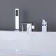 preview thumbnail 3 of 50, Solid Brass Waterfall Roman Tub Faucet with Hand Shower