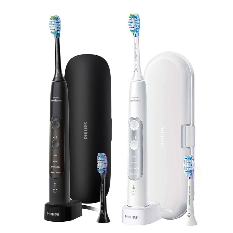 Philips Sonicare ExpertClean 7500 Rechargeable Electric Toothbrush HX9690/05 Black and White - Black and White