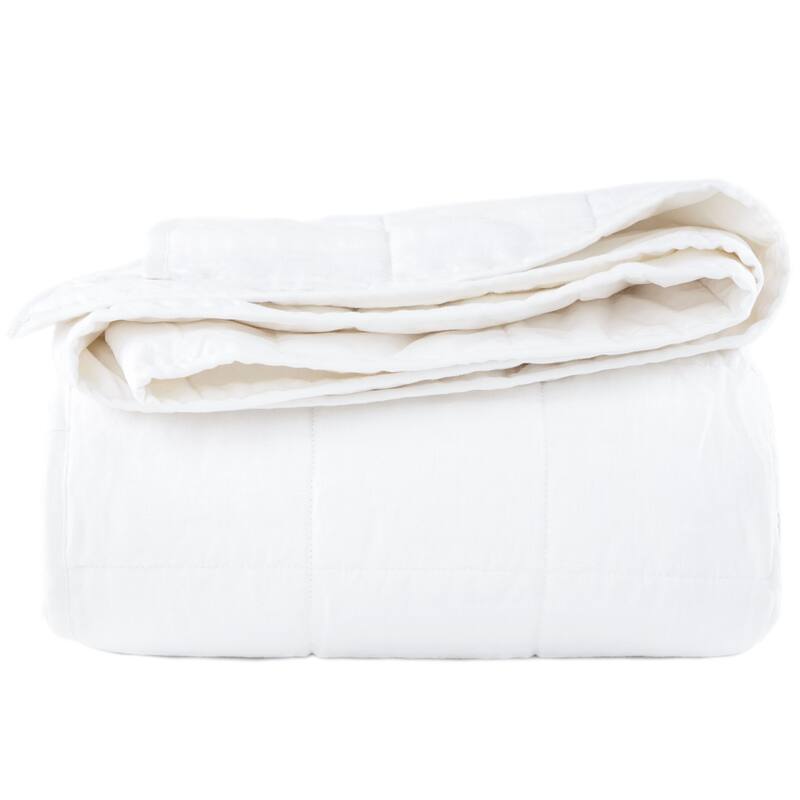 French Linen Box Stitch Quilt by BOKSER HOME