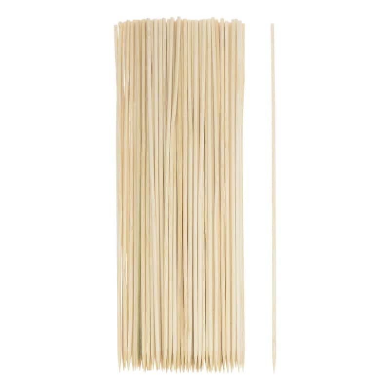 450pcs Bamboo Skewers Sticks 10 Inch 3mm Dia Natural Wooden Cocktail Picks - 10"