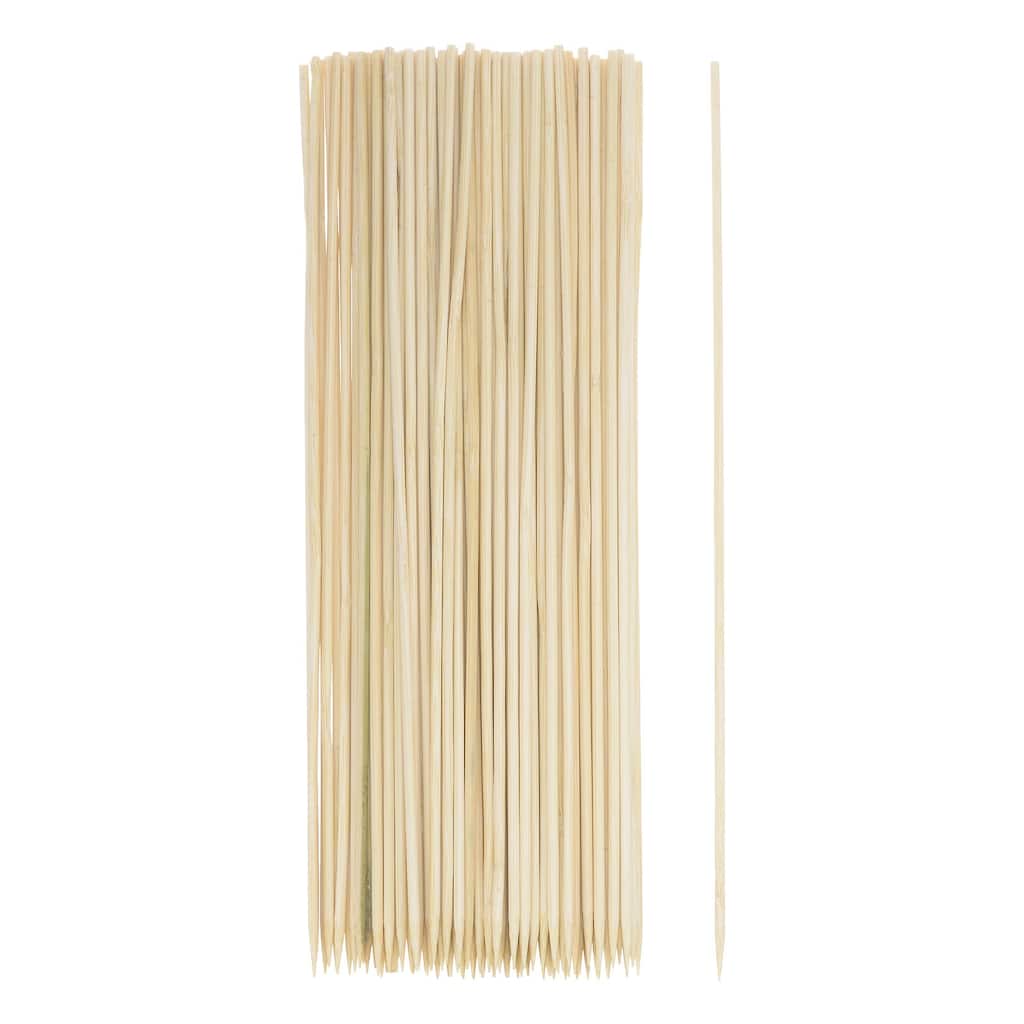 450pcs Bamboo Skewers Sticks 10 Inch 3mm Dia Natural Wooden Cocktail Picks - 10"