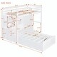 preview thumbnail 13 of 23, Twin Bunk Bed with Lift & Storage - Clothing Organizer, Spacious Drawers, Shelving - Ideal for Kids & Teens