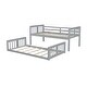 preview thumbnail 7 of 16, Twin Over Twin Bunk Bed with Slide and Ladder, for Kids, Teens, Boys or Girls