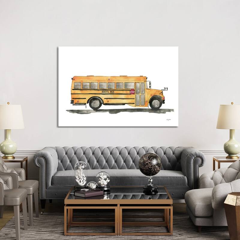 iCanvas "School Bus" by Kelsey McNatt Canvas Print