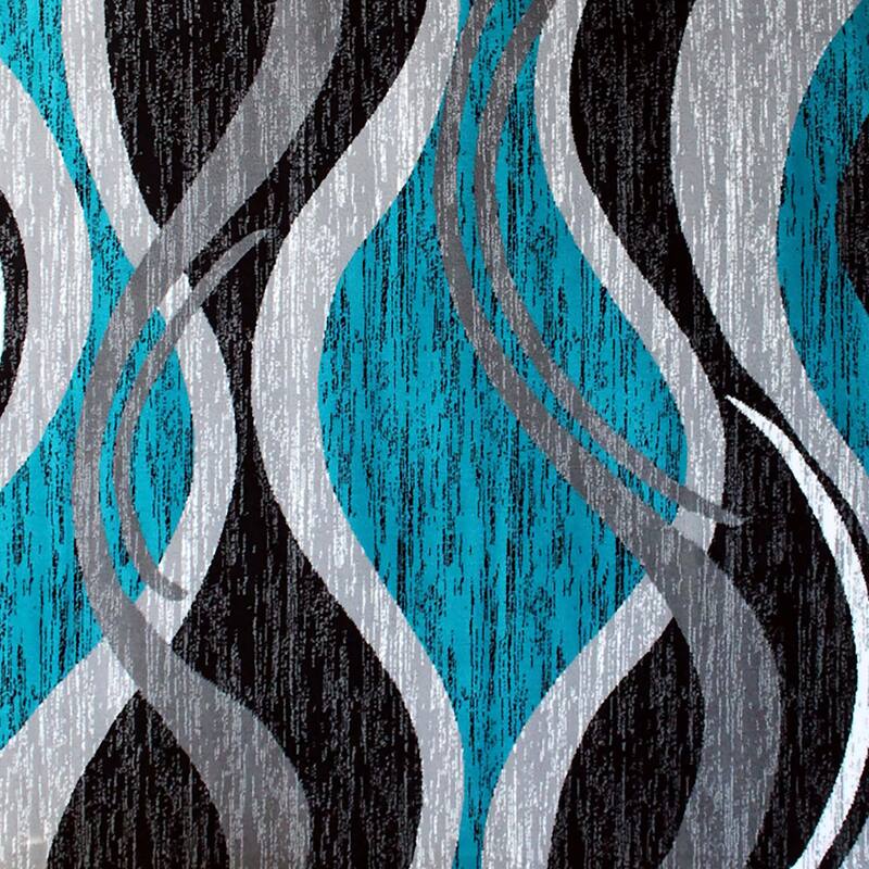 Modern Ripple Design Abstract Area Rug