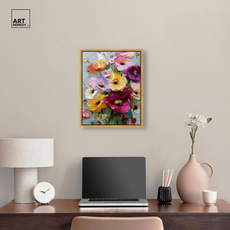 Floral Texture I Canvas by Art Remedy