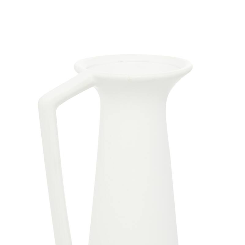 Ceramic Decorative Vase with Handles - Set of 3 White - CosmoLiving by Cosmopolitan