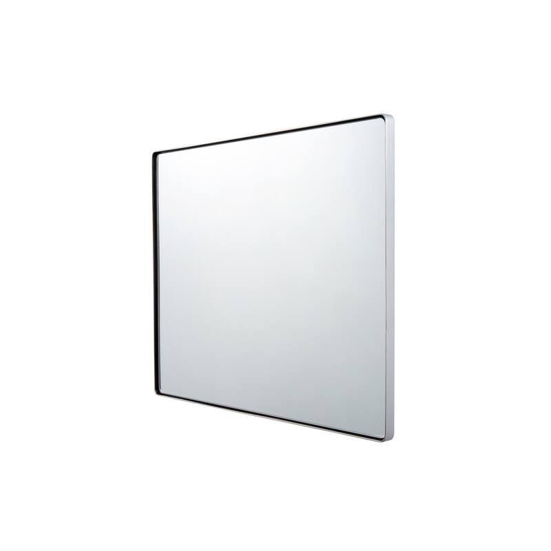 Varaluz Kye Rounded Rectangular Wall Mirror - Polished Nickel - Polished Nickel