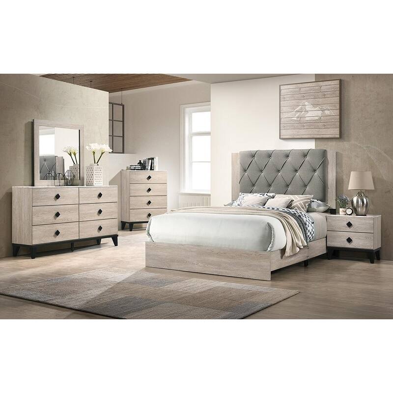 Smithson Nightstand With 2 Drawers Storage