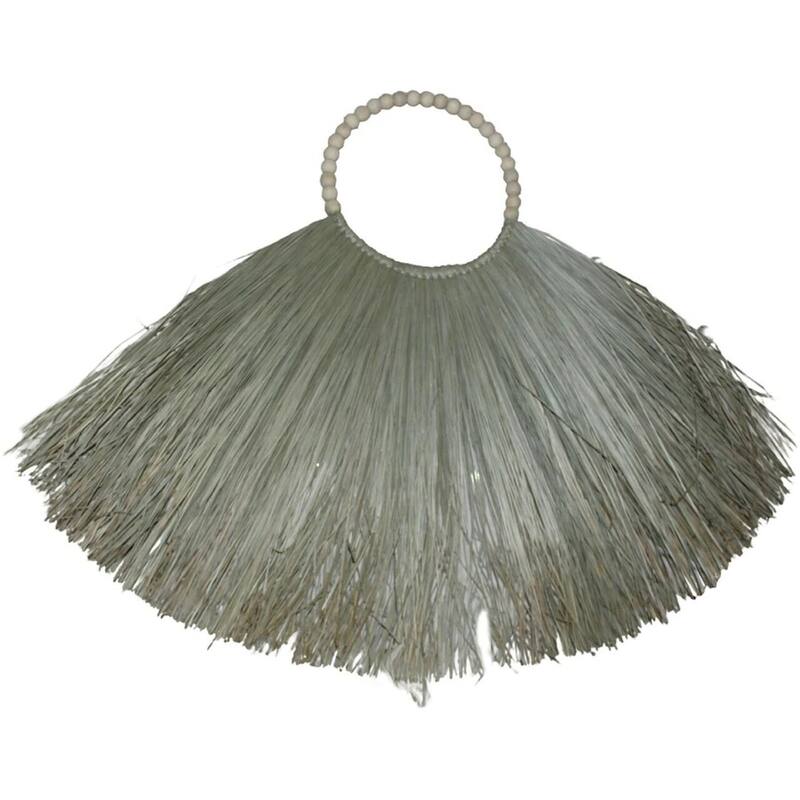 Artissance 31 in. Tall Black/Natural Finish Straw Wall Decor Large