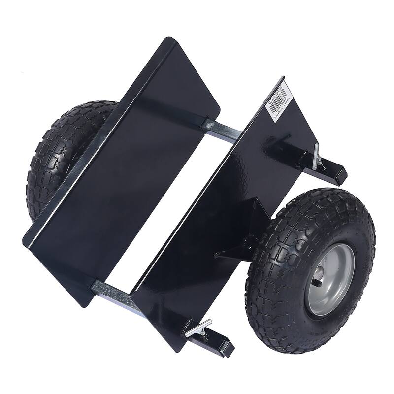 Panel Dolly,Dolly Cart Heavy Duty All Terrain Dolly,Door Dolly with 10-inch Pneumatic Tires - Black