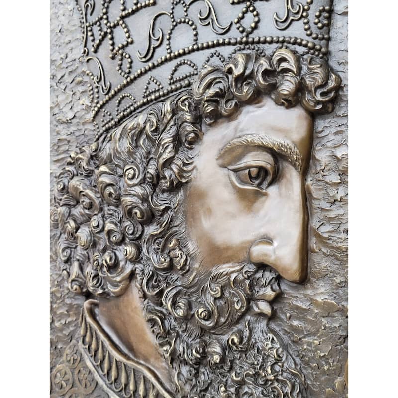 Cyrus The Great Persia Dynasty Wall Mount Genuine Bronze Sculpture Signed Statue