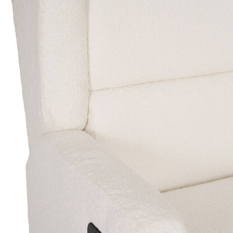 Wingback Manual Rocking Glider Recliner Chair with 360 Swivel