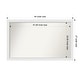 preview thumbnail 69 of 190, Wall Mirror Choose Your Custom Size - Extra Large, Blanco White Wood Outer Size: 44 x 27 in