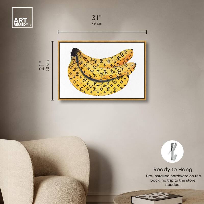 Fashion Bananas Canvas by Art Remedy
