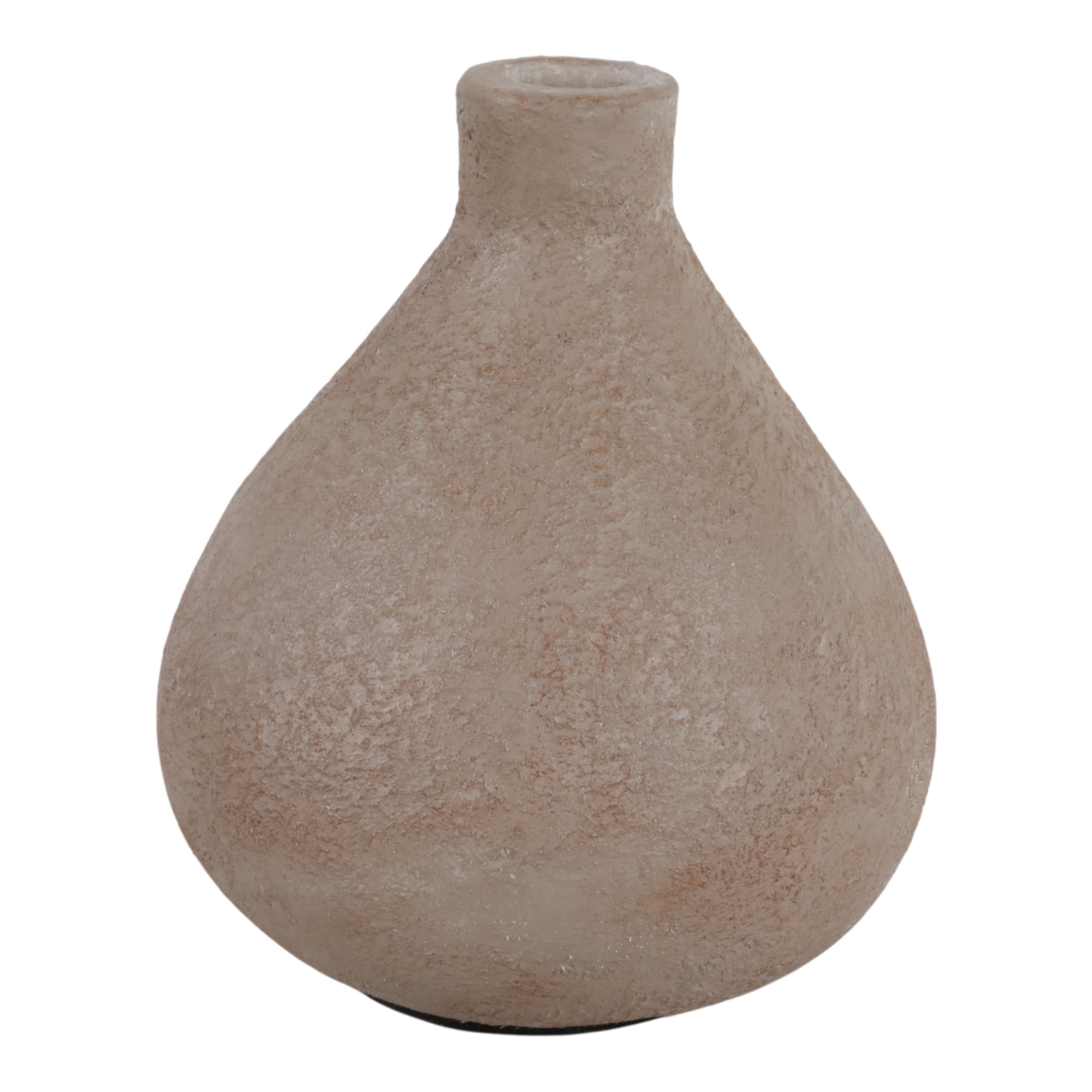 Modern Teardrop Terracotta Flower Vase - Brown