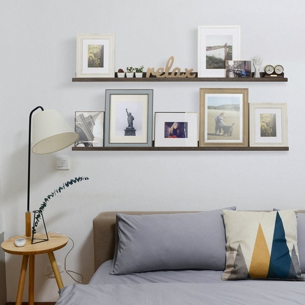 60 inch picture ledge white deals