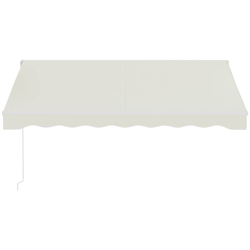 Outsunny 10' x 8' Electric Awning, Retractable Awning, UV Protection Sun Shade Shelter with Remote Controller