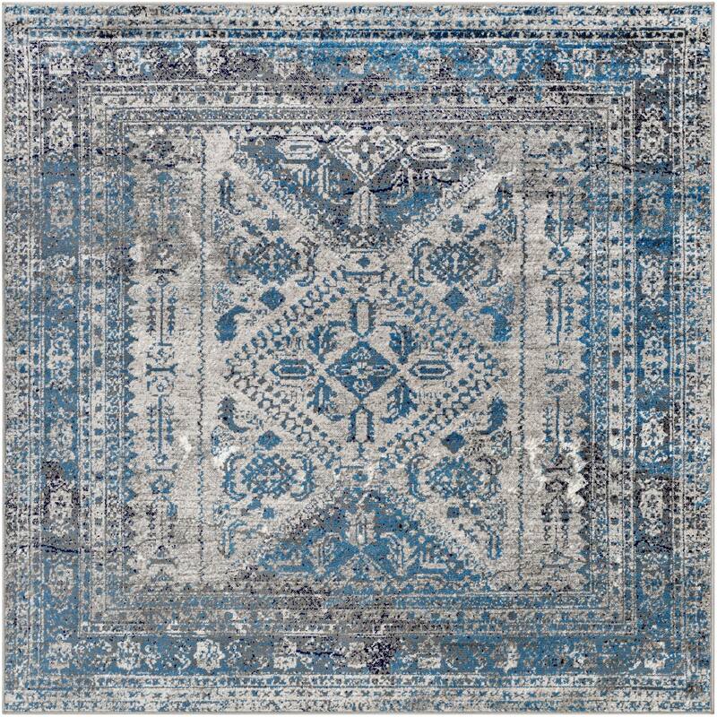 Livabliss Monte Carlo Updated Traditional Medallion Area Rug