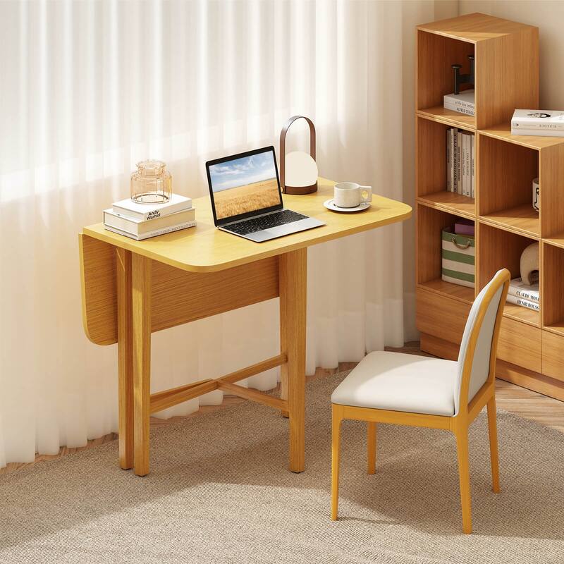 Costway Foldable Dining Table for 2-4 People Extendable Table with - See Details