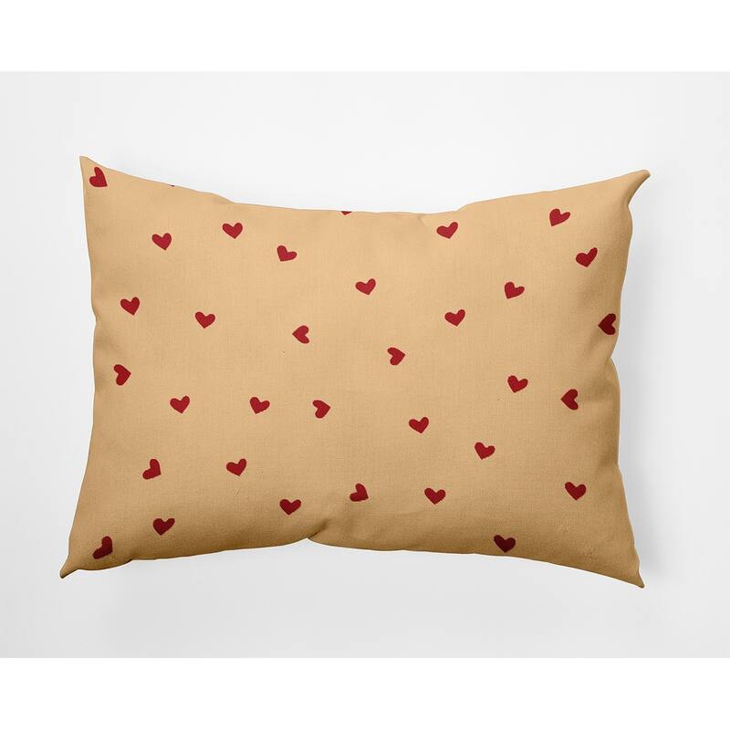 Little Hearts Valentines Day Decorative Throw Pillow - 14" x 20" - Buddah