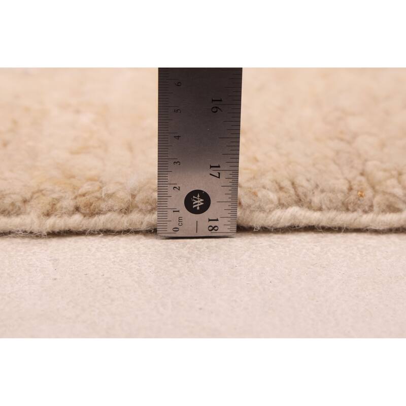 ECARPETGALLERY Hand-knotted Looma Cream Wool Rug - 8'3 x 9'7