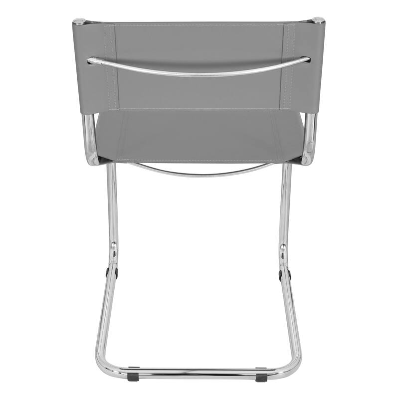 Breuer Chair Company Mart Stam Cantilever Side Chair w/ Chrome Frame (Various Bonded Leather Colors)