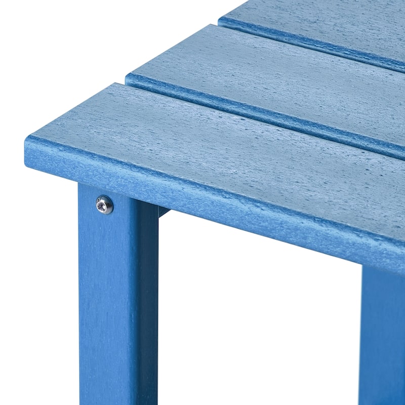 Polytrends Laguna Hdpe All Weather Outdoor Patio Square Side Table