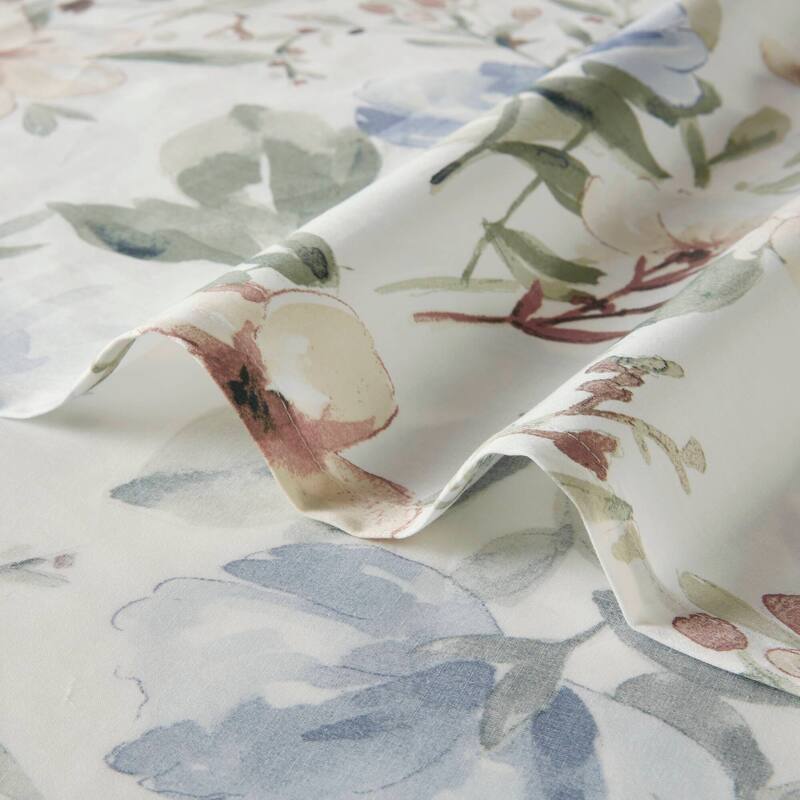 Harbor House Blue Herbal Shower Curtain