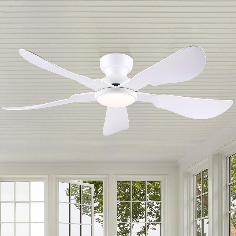 32/36/46/52 inches Ceiling Fan with Light and Remote 5 ABS Blades for Bedroom Living Room