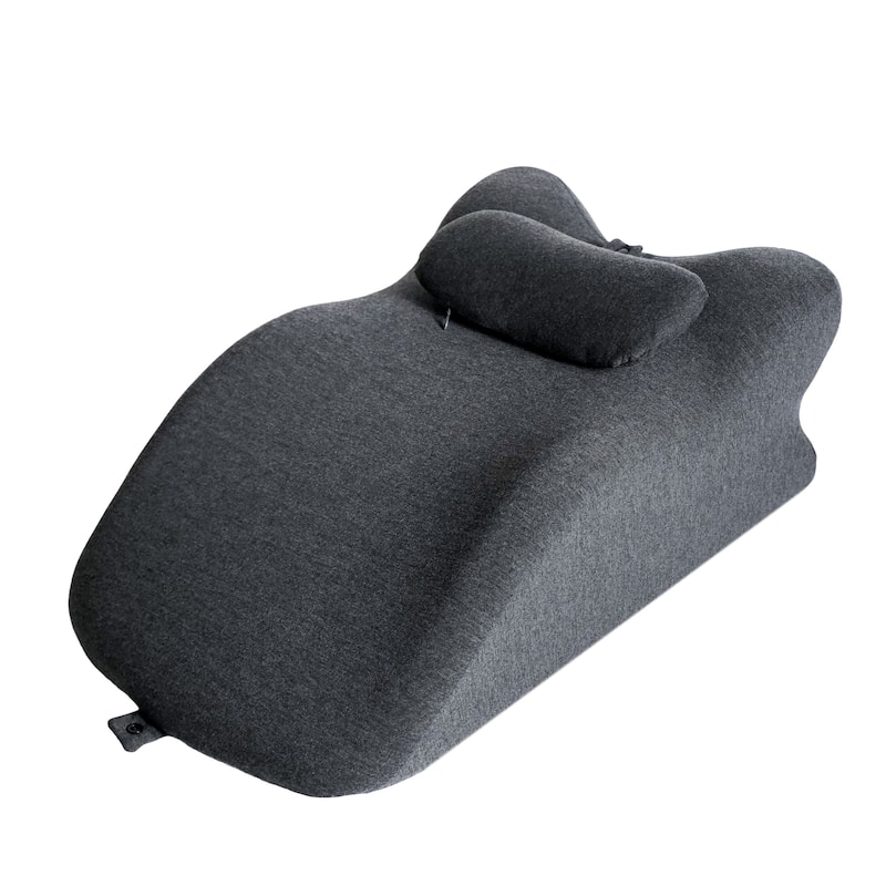 Ergonomic Spinal Posture Support Multi-Functional Bed Pillow -Dark grey